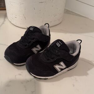 New Balance Kids Black and White Sneakers